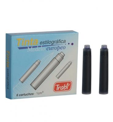 CARTUCHOS TRABI EUROPEO X 6 UN AZUL-TR0117