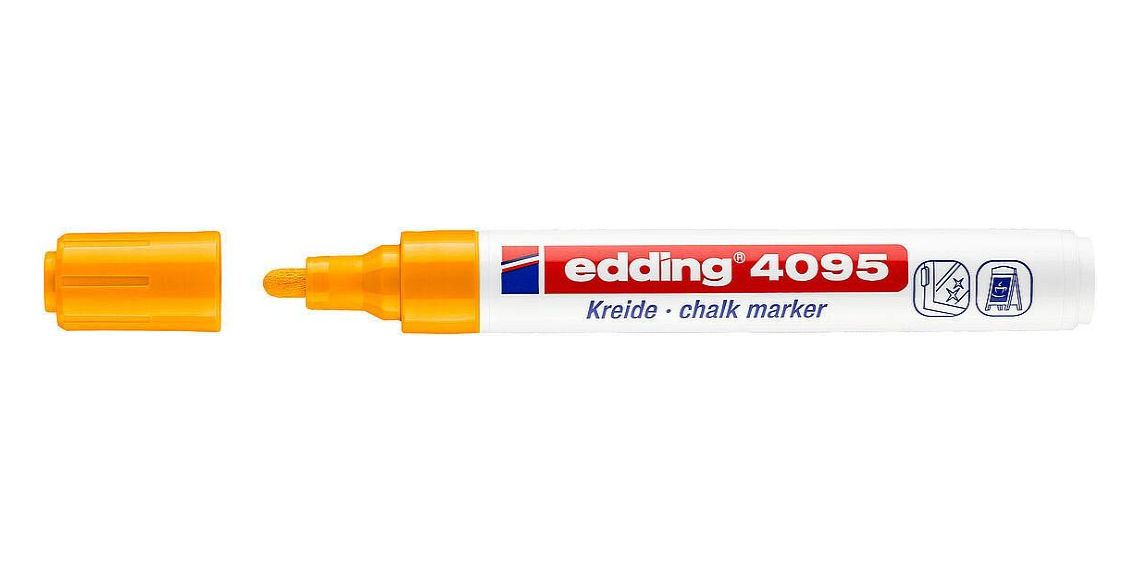 MARCADOR EDDING 4095 DE TIZA NARANJA FLUO CPO PLAST-066