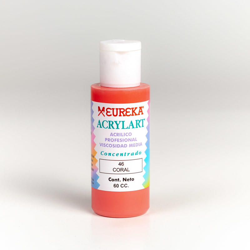ACRILICO EUREKA ACRYLART 60 CC CORAL -46
