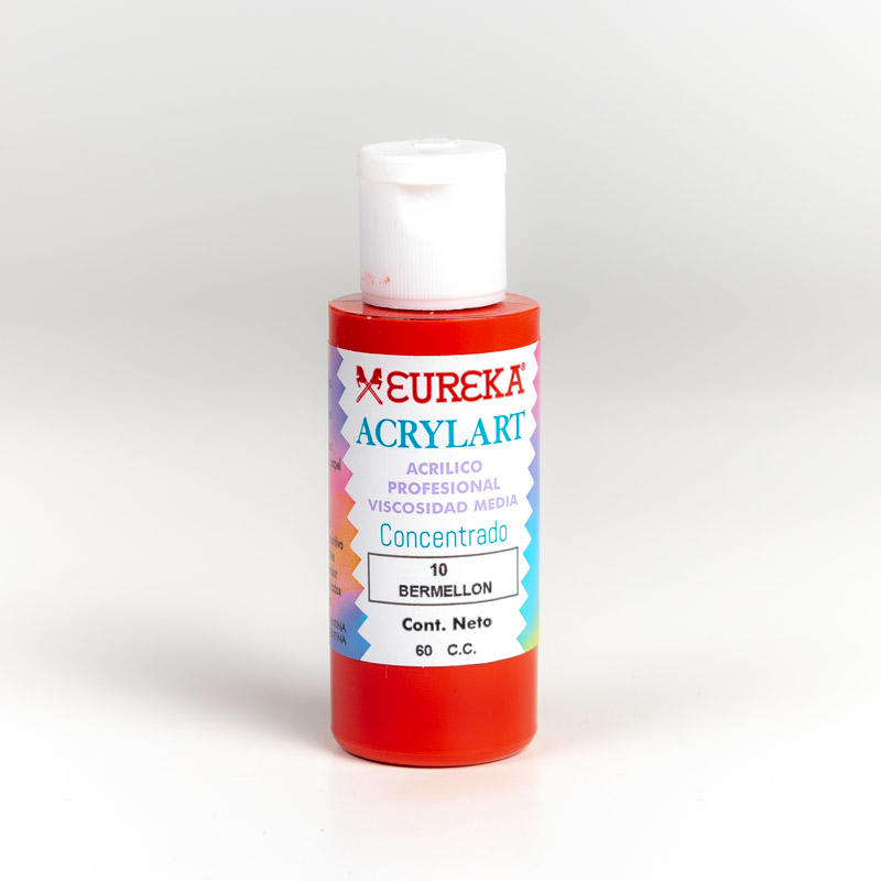 ACRILICO EUREKA ACRYLART 60 CC BERMELLON -10
