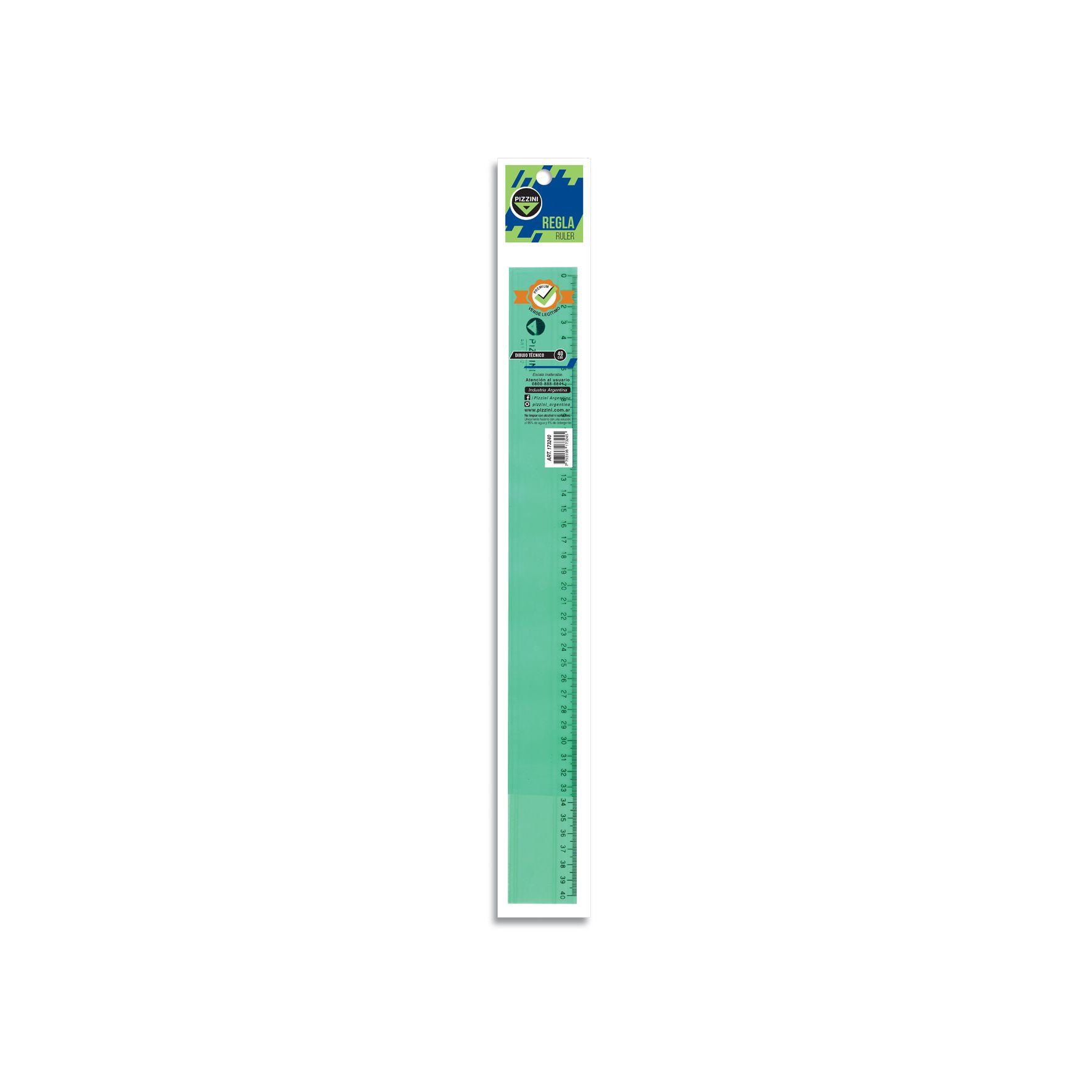 REGLA ACRILICA 40 CM PIZZINI 1732