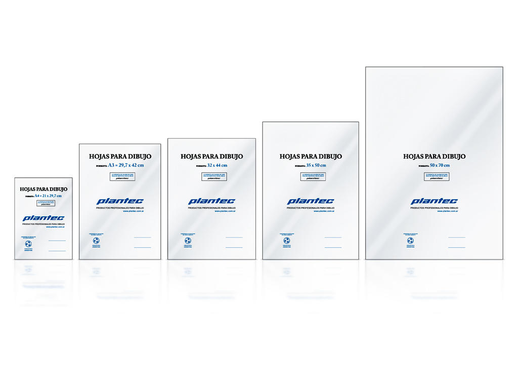 PAPEL P/DIBUJO PLANTEC 35 X 50 106 GRS X 20 HS