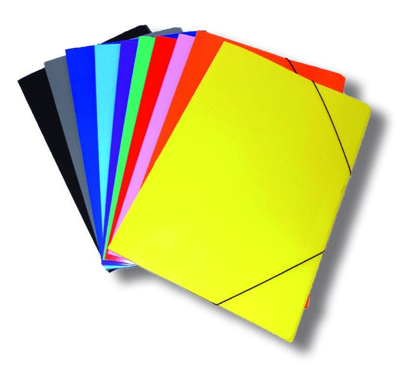 CARPETA 3 SOLAPAS C/ELASTICO OFICIO NEGRO PLASTIFICADA