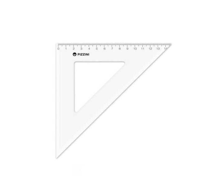 ESCUADRA ACRILICA PIZZINI 3722 20 X 45 X 10 UN