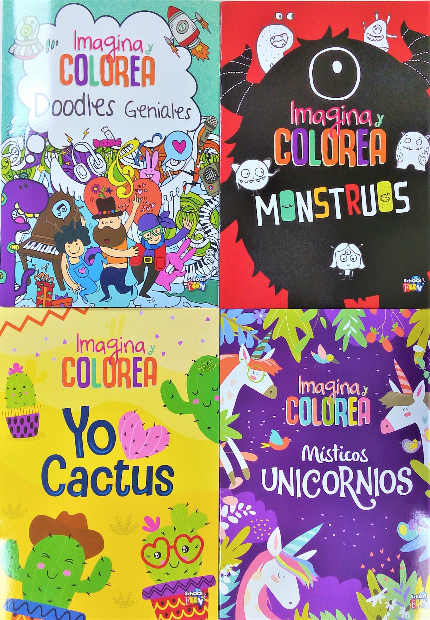 LIBRO P/PINTAR COL. IMAGINA Y COLOREA-(P) LIST-055/056/217/219