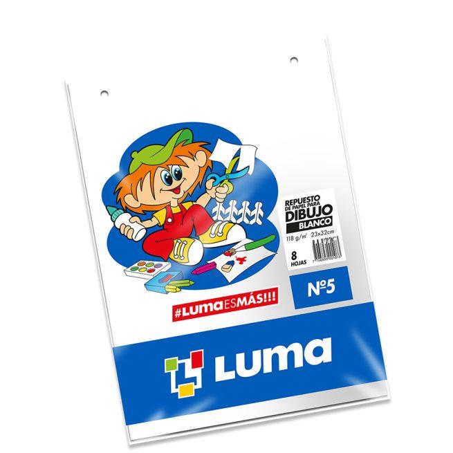 REPUESTO P/DIBUJO Nº5 BLANCO LUMA CANSON X 8 HJS