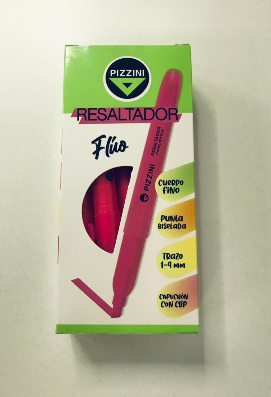 RESALTADOR PIZZINI FINO 1286 ROSA C/CLIP 1286RO