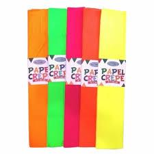 PAPEL CREPE IBI CRAFT X 10 UN FLUO ROJO-648058