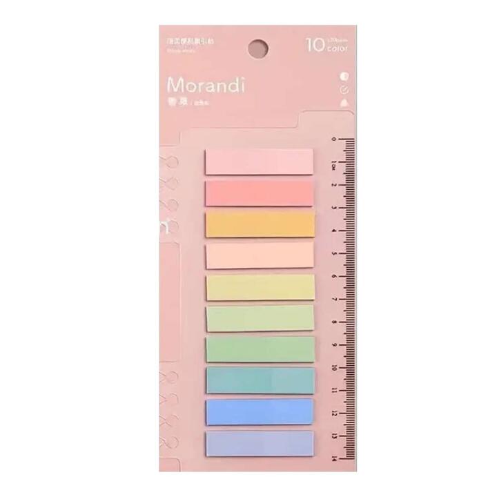 POST IT BANDERITA MORANDI X 10 COLORES + REGLA-26914