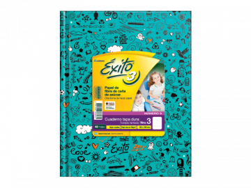 CUADERNO 19 X 24 EXITO FANTASIA COL VS 48 HS RAYADO T/D Nº 3 100940