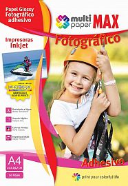 PAPEL GLOSSY ADHESIVO A4 20 HS 891204