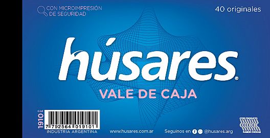 TALONARIO HUSARES VALE DE CAJA