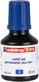 TINTA P/MARCADOR PERM AZUL EDDING T-25 P/MARCADOR 3000-3300 25/30 ML-3