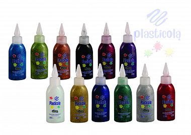 ADHESIVO C/GLITTER PLASTICOLA 38 GRS DORADO