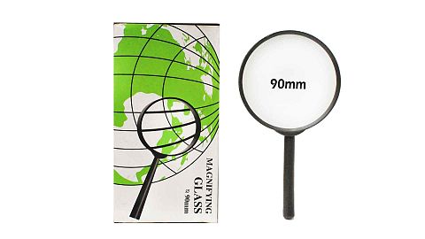 LUPA GLASS 90 MM ARO PLASTICO- VIDRIO-14 35-G1004
