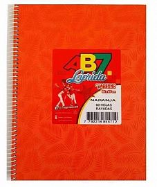 CUADERNO 21 X 27 LAPRIDA AB7 NARANJA T/D 60 HS RAY
