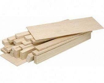 MADERA BALSA VARILLAS 3 X 3 MM X 40 UN